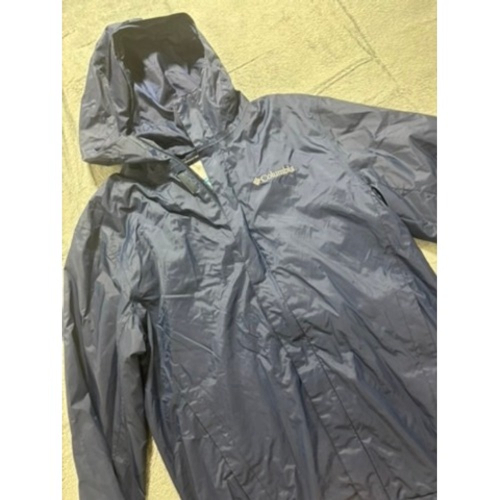 Columbia Rain Jacket‎ Womens S Blue Waterproof Breathable Hooded Coat